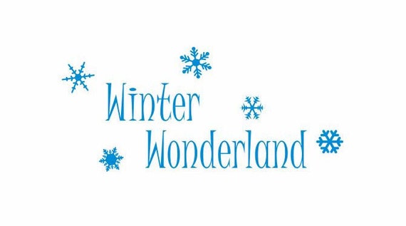 Winter Wonderland Decal Snowflake Decor Snowflake Decal