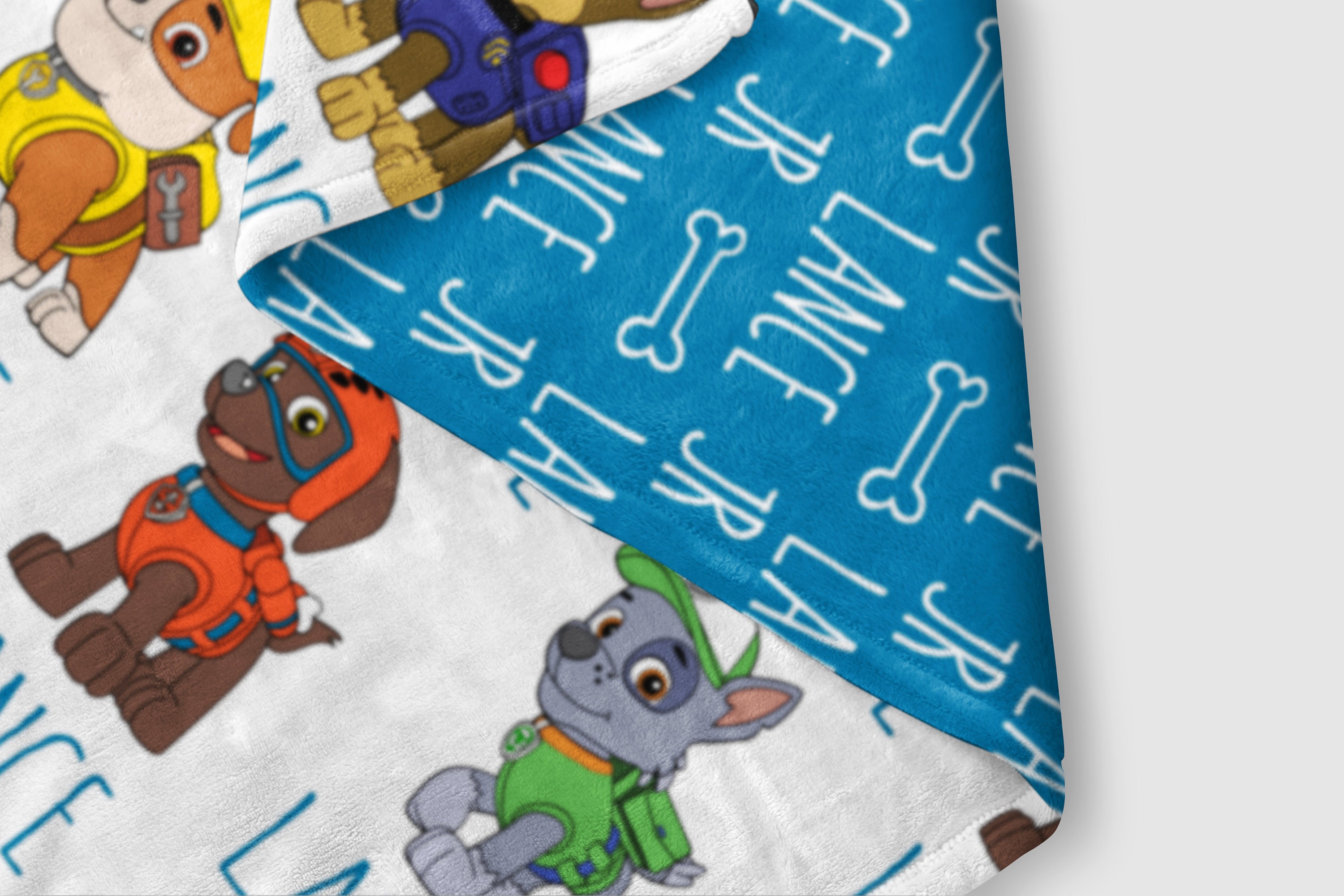 Paw Patrol Blanket with Name Perfect for Girl Nursery Decor