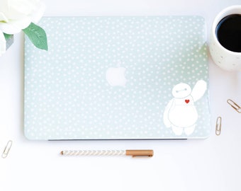Baymax Waving Heart Vinyl Decal Computer or Car Sticker Big Hero 6