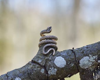 Snake Wrap Ring, Serpent Ring, Boho Snake Ring, Tribal Jewelry, Animal Jewelry, Trending Jewelry, Gift for Her, Women's Jewelry, Nature Ring