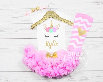 Girls Unicorn Onesie, Girls Unicorn Outfit, Baby Girl Unicorn Onesie, Unicorn Shirt, Unicorn Tshirt, Girls Outfit, Baby Girl Clothes