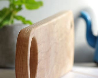 Platane Wood - Modern Cutting Board - Michael Vermeij - Tapas Plank - Serving Board Handle - Planche à Découper - Wood Platter - Bois