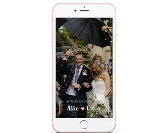 Congratulations Wedding Geofilter, Wedding Geofilter, Custom Geofilter, Congrats Geofilter, Snapchat Filter