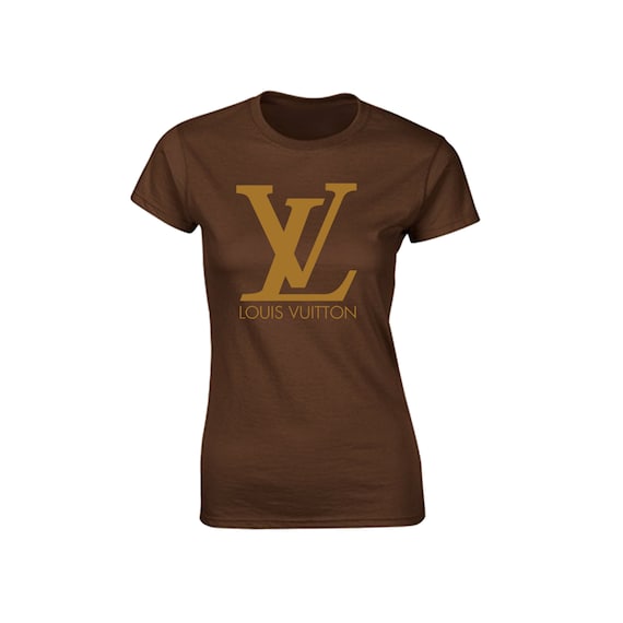 Louis Vuitton Inspired Graphic Brown or White Womans T-Shirt