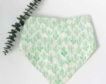 Dog Bandana | Dog Snap Bandana | Watercolor Cactus | Cactus Dog Bandana | Cactus Bandana | Succulent Bandana | Cacti Dog Bandana | Cactus |