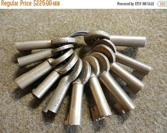Summer Sale 11 Vintage Railroad Keys Collection
