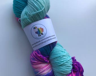 hand dyed sock yarn 150g