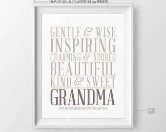 Christmas Gift for Grandmother Gift for Grandma Gift for Grandparents Gift for Grandmother Birthday Gift from Grandchildren Gift from Kids