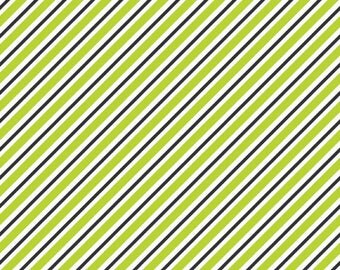 Pepe in Paris Lime and Navy Bias Stripe from Riley Blake by the HALF yard, C3795