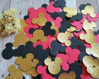 Mickey Mouse confetti,Minnie Mouse confetti,Birthday confetti,Disney inspired confetti,Disney birthday decor,Gender Reveal confetti
