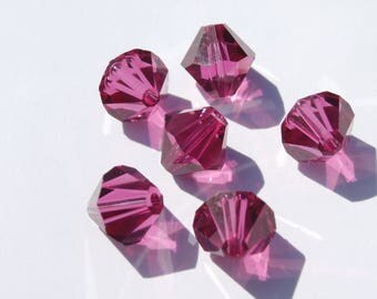 8 8 mm fuchsia Swarovski bicones