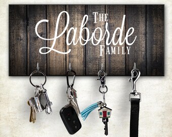Wall Key Rack Personalized Hanger Mount Custom Holder Wall Key Rack Personalized Hanger Mount Custom Holder