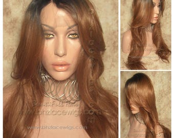 Danity lace wig Two Tone Dark Roots Auburn lace front wig Lace Front wig lace wig Kardashian lace wig drag queen lace wig