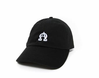 Alpha Omega Hat Dad Hat Embroidered Hat Adjustable Baseball Cap Black