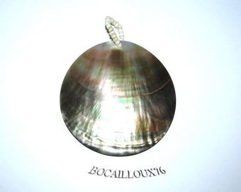 Mother of Pearl disk 1 - 1 hole - D.63 for CREATION