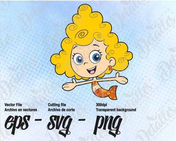 Bubble Guppies Deema Vector SVG Eps High Quality design files