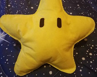 mario star pillow