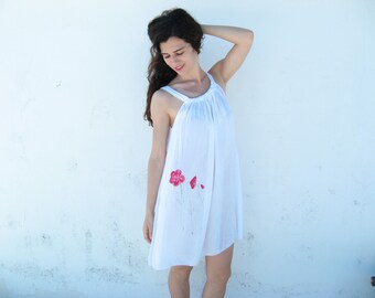 Kaftan beach dress top boho top , Tunique de plage , taille unique , robe fabrique a main