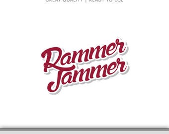 Rammer Jammer Alabama Roll Tide State Graphic - Digital Download - Alabama SVG - Bama SVG - Alabama Cut File Ready to Use!