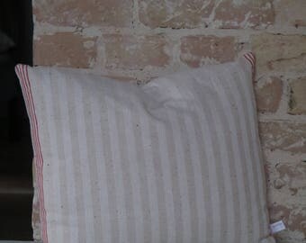 pillow case from antique linen: redstripes 45*40cm