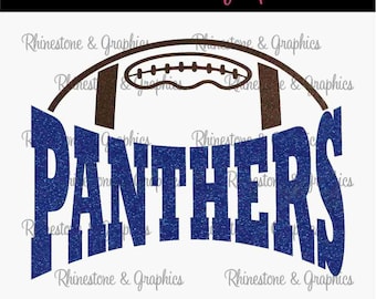 Panthers Football Design Pattern Graphic Design Instant Download EPS SVG DXF Cutting Files Cameo