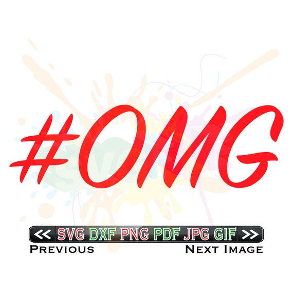 OMG SVG Files for Cutting Hashtag Images Cricut Designs SVG