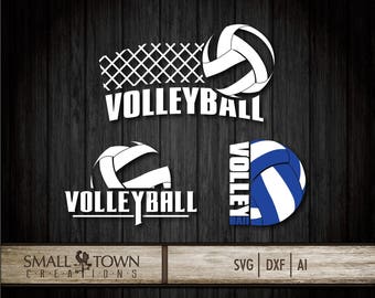 Volleyball SVG - Cut Files - Vinyl Cutters, Screen Printing, Silhouette, Die Cut Machines, & More