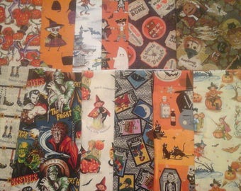 Halloween Fabric 12 Half Yard cuts 6 Yards Total!!!
