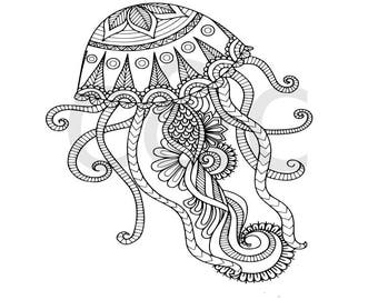Download Jellyfish Mandala Svg Free - Free SVG Cut File - Free ...