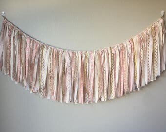 Custom Fabric Garland // Nursery Garland // ChloeLength // Nursery Decor // Party Decor // Wedding Decor // Wall Decor // Custom Colors