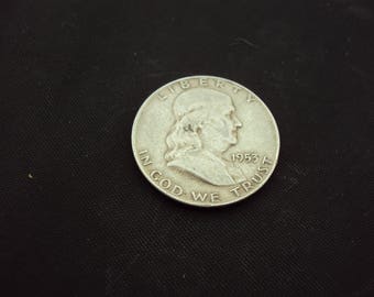 Old Coins, Old US Coins,Half Dollar, Ben Franklin, Ben Franklin Half