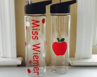 Teachers Gift, Gift For Teachers, Teacher Water Bottle, Teacher Appreciation, Personalized Teacher Gift, End Of The Year Teacher Gift