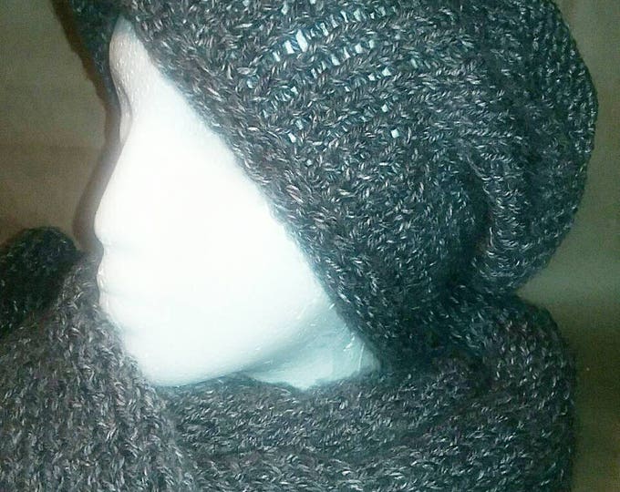 Knitted Hat and Scarf Set