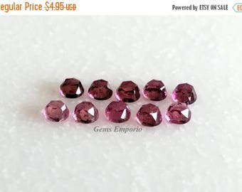 ON SALE Natural Pink Tourmaline 3 mm Rose Cut Round Cabochons. African Origin. Excellent Color an Lustur. Price per piece
