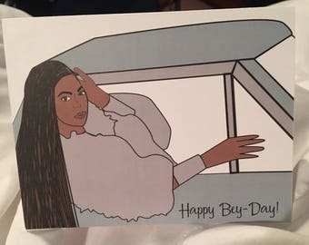 Happy Bey-Day- Beyonce Greeting Card