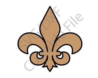 Fleur de Lis SVG, DXF File, HTV, Vinyl Cutting File