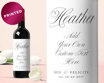 Anniversary Gift, Custom Wine Label Wedding, Custom Wine Labels, Personalized Wine Label, Wedding Decoration Wine, Wedding Wine Labels