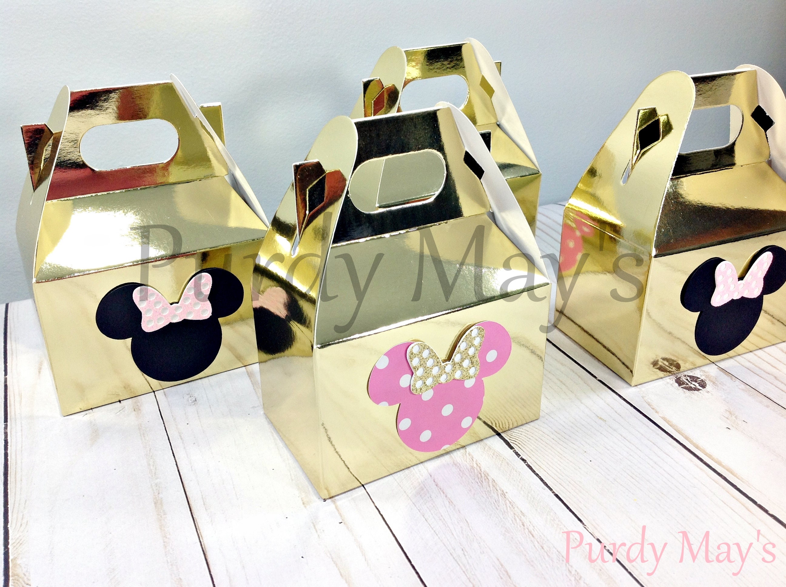 Minnie Mouse Favor Boxes Minnie Mouse Party Favors Minnie