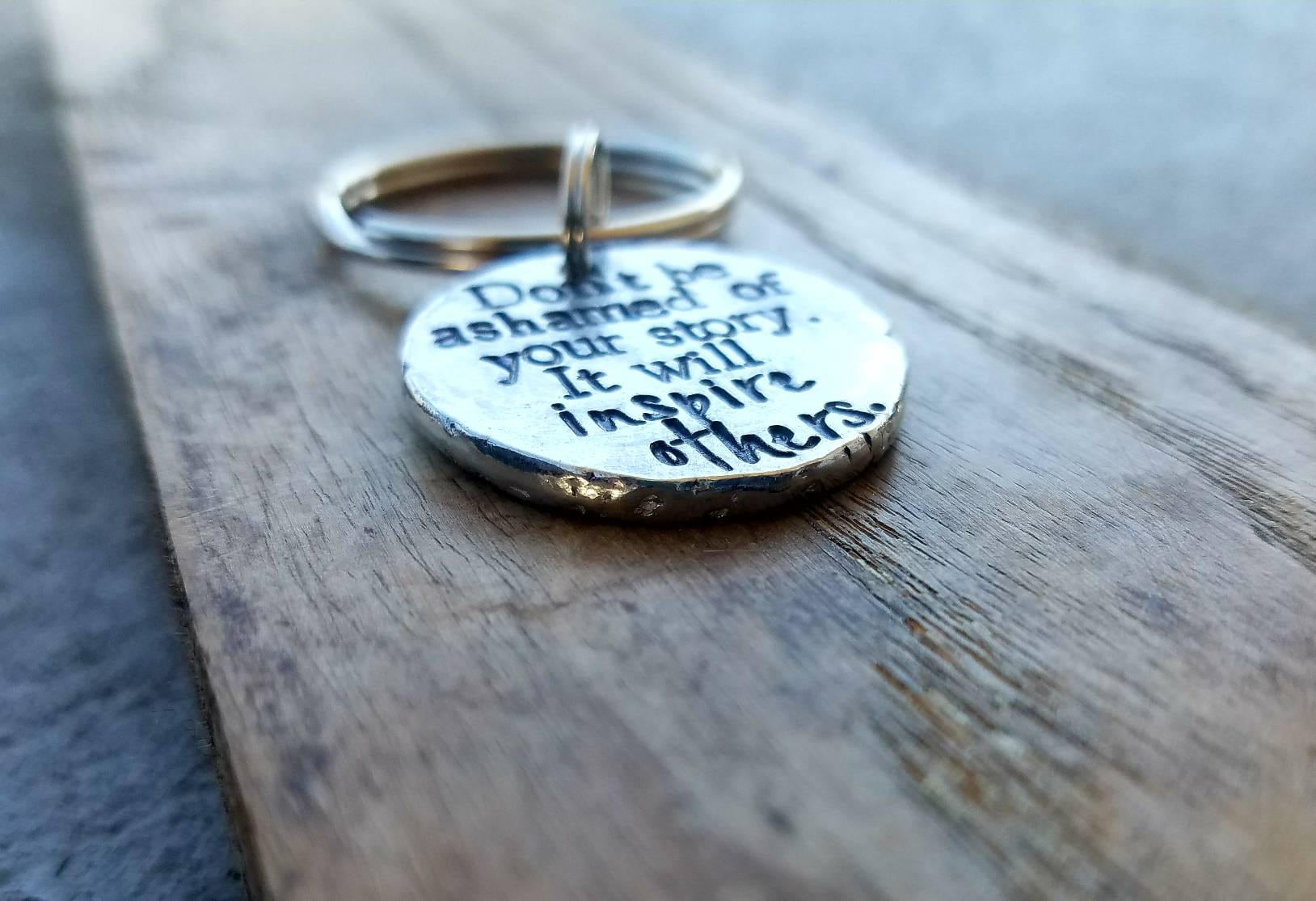Personalized Sobriety Keychain Reery Anniversary Gift Aa Alcoholics Anonymous Birthday Sober