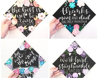 Custom graduation cap, graduation cap topper