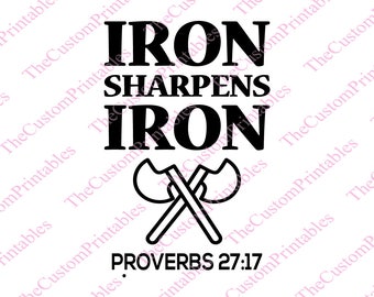 Iron sharpens iron | Etsy