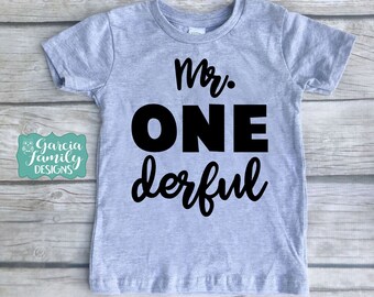 Mr. Onederful, Grey Birthday Shirt,I am One Birthday Shirt, 1st Birthday Shirt, Boy First Birthday, One Shirt, One Birthday Outfit, 1st Bday