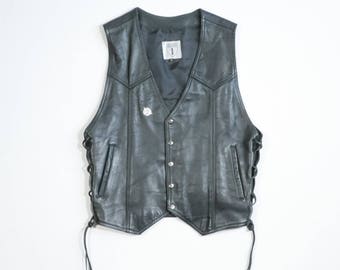 BLACK Leather VEST