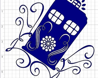 Download Tardis svg | Etsy