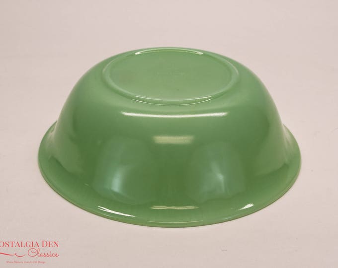 Vintage Fire King Jane Ray Jade-Ite | 8.25''Round Vegetable Serving Bowl | With Label