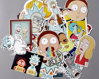 Rick and morty sticker pack (35 pcs)