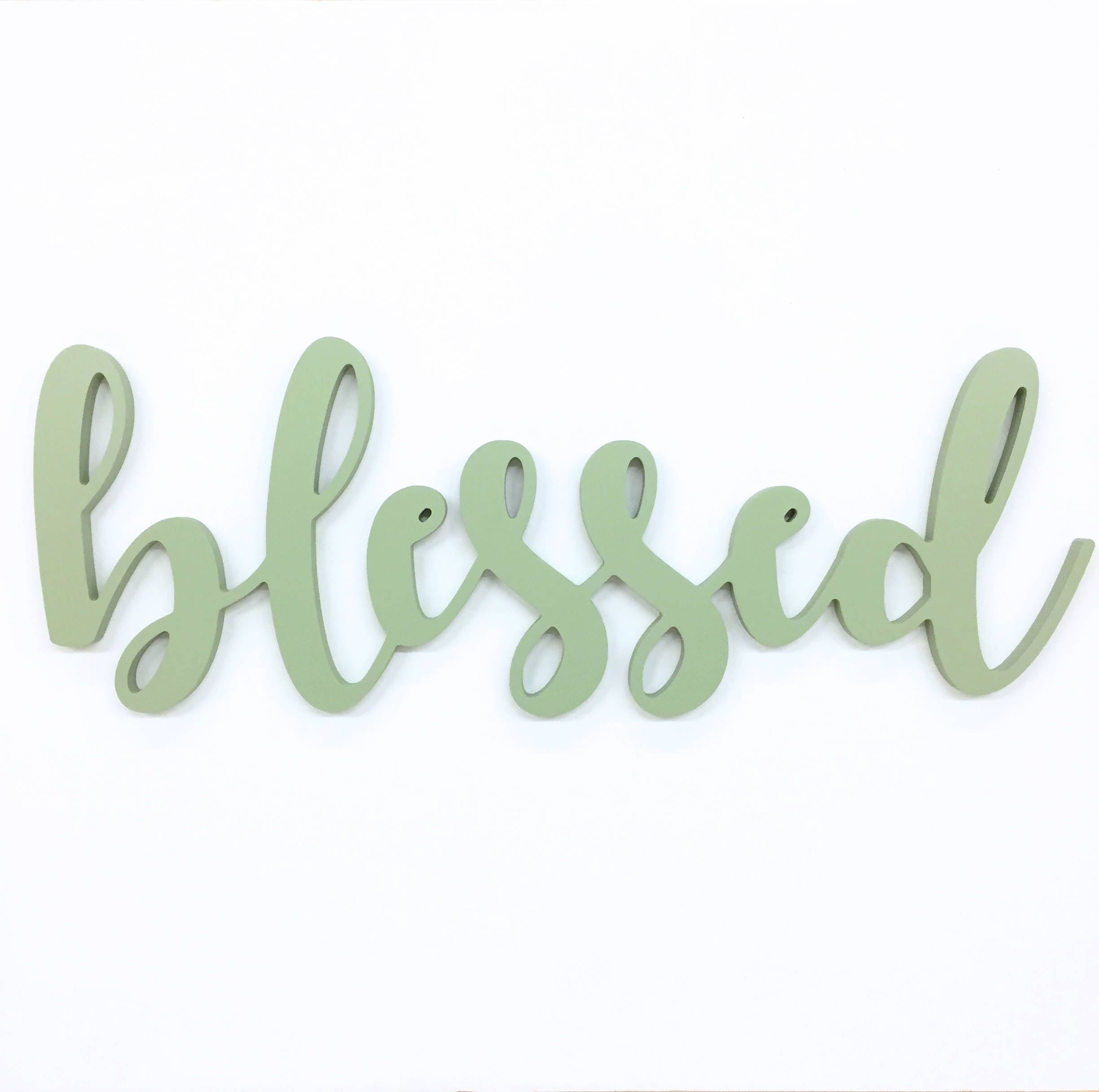 Blessed Script Word Sign Wall Decor Home Decor Gallery
