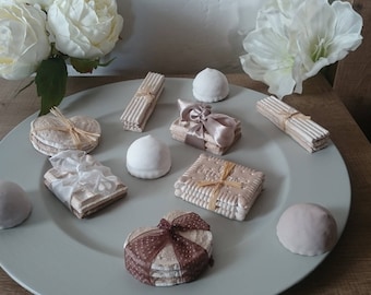 Tray of sweets/treats plaster for shabby decor