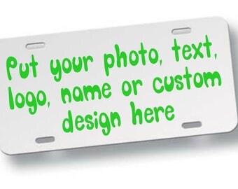 Personalized License Plate, Custom License Plate, Photo Gift, Photo License plate, Car Tag, Vanity Plate, Personalized gift, Auto, Truck