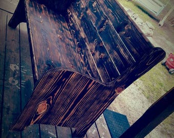 Rustic Church Pew, Entry Bench, Porch Bench